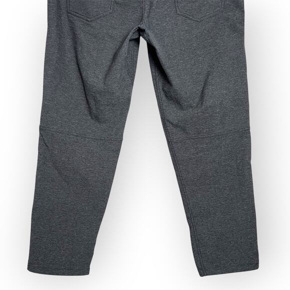 Lululemon ABC Pant Slim Tech Canvas 34" MENS 36 x 28 Heathered Black Jean - Picture 10 of 13